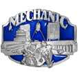 Mechanic 3D Enameled Belt Buckle